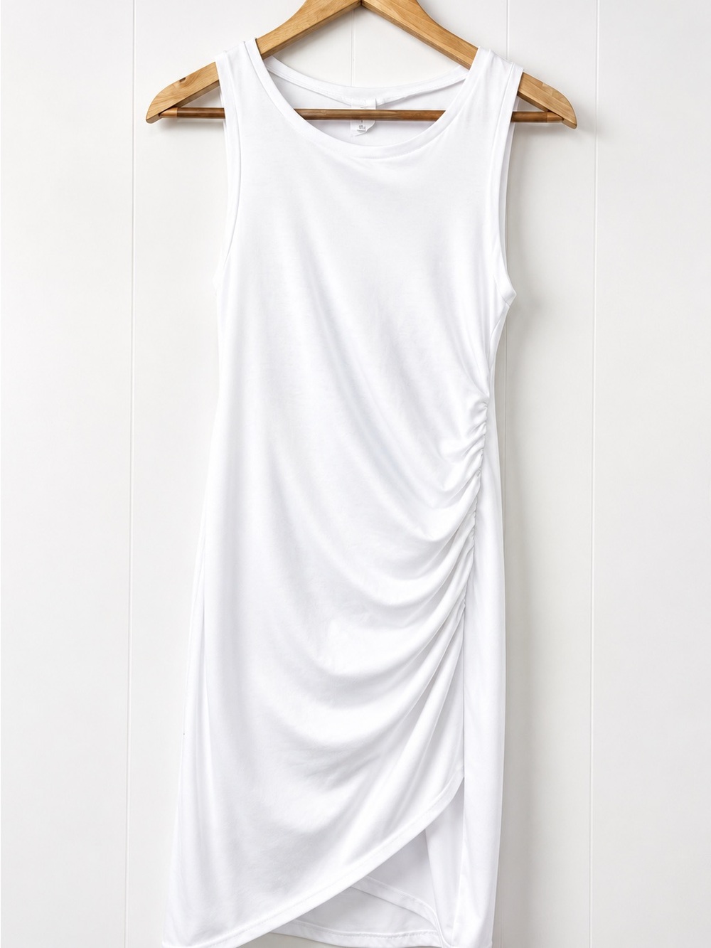 Melrose And Market White Size Small Shift Knee Length Sleeveless Dress Summer